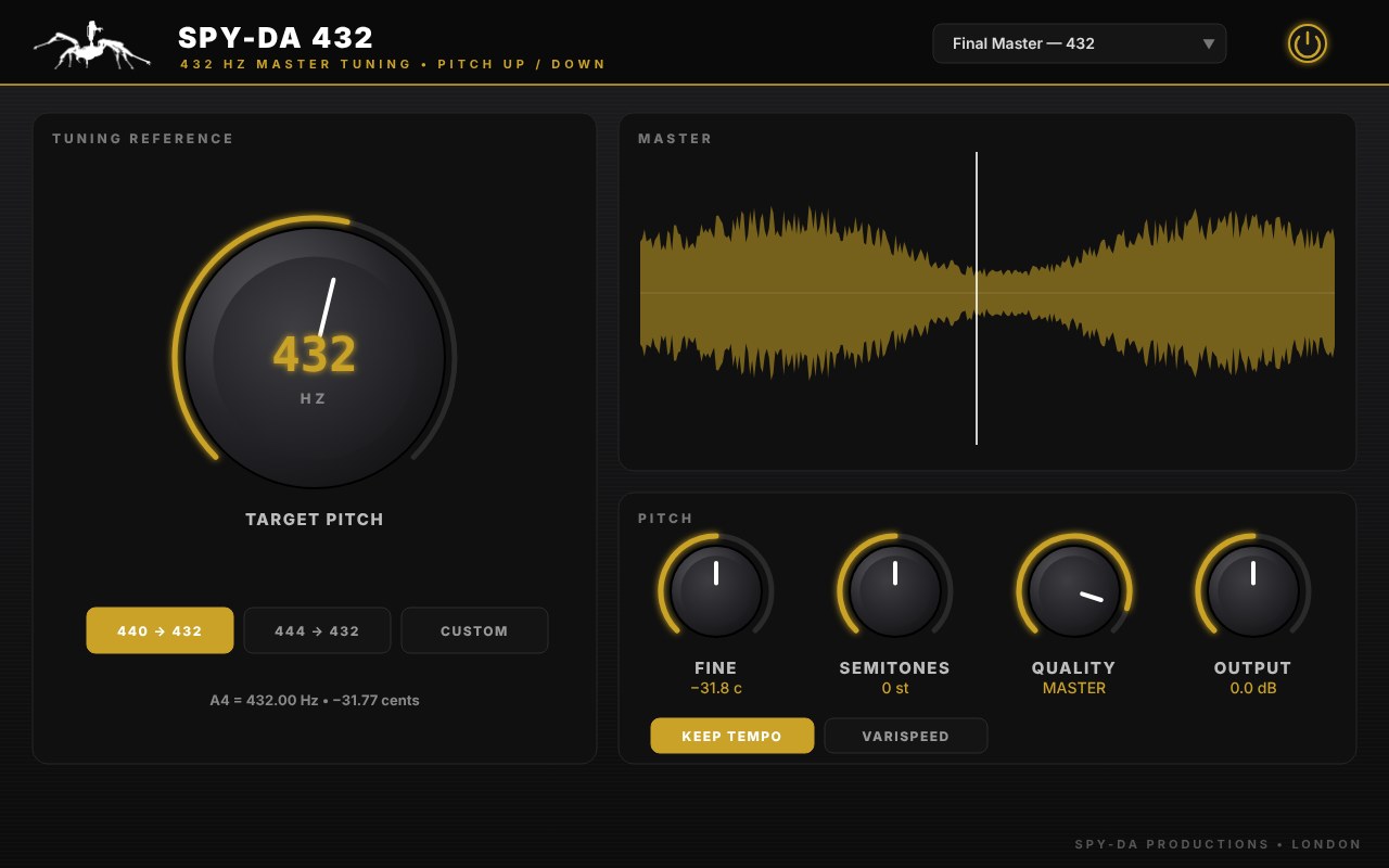 Spy-da 432 plugin interface